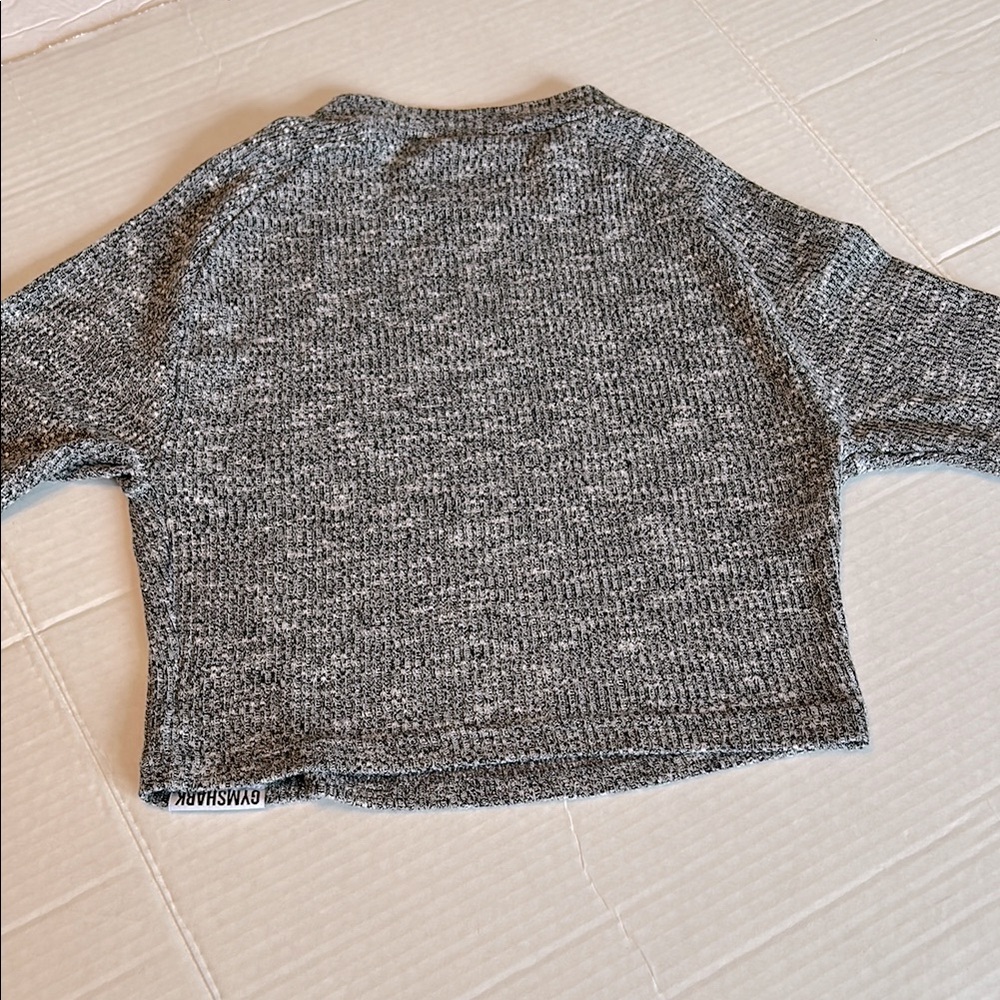 Gymshark Black and White Knit Top.  Medium - Picture 3 of 6